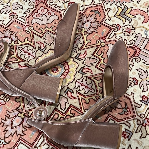 Sergio Rossi block heel velvet ankle strap shoes, EU39.5/US 8 - Picture 9 of 11